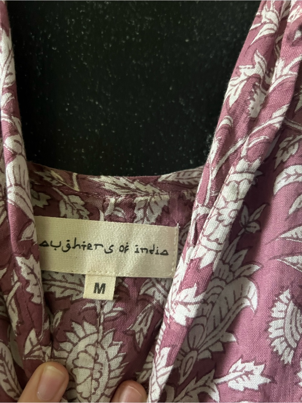 Daughters of India Kyra Dress Floral Babydoll Dress size M euc - Picture 7 of 8